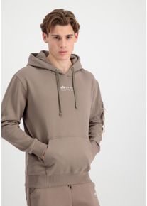 Herren Hoodie "Alpha Industries Men - Hoodies Organics EMB Hoodie", braun, Gr. XXL, Alpha Industries, Obermaterial: 100% Baumwolle, Sweatshirts