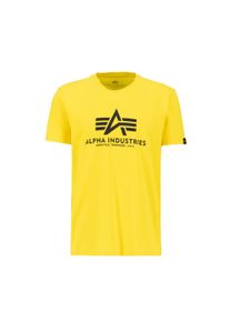 Herren T-Shirt "Alpha Industries Men - T-Shirts Basic T-Shirt", gelb, Gr. XXXL, Alpha Industries, Obermaterial: 100% Baumwolle, Shirts