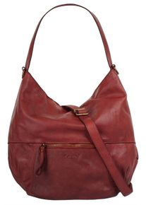 FORTY Damen Shopper, rot, Leder, unifarben, leicht glänzend, Taschen, echt Leder, Made in Italy