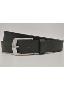AnnaMatoni Damen Ledergürtel, schwarz, casual, Gr. 85, unifarben, Rindsleder, Gürtel, mit silberner Schließe