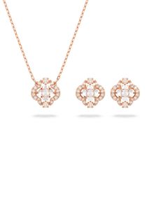 Swarovski Damen Schmuckset "Una Sparkling Dc, 5642929", rosa, Metall, Schmuck-Sets, mit Swarovski Kristallen