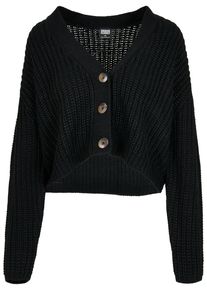 Urban Classics Damen Cardigan "Urban Classics Damen Ladies Oversized Cardigan", schwarz, Gr. 4XL, unifarben, 100% Polyacryl, Strickjacken
