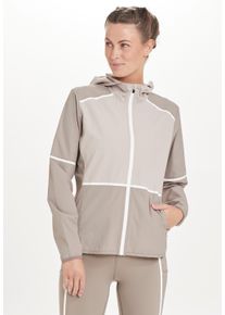 Endurance Damen Laufjacke "Flothar", grau, casual, Gr. 40, mehrfarbig, 100% Polyester, Jacken, mit wind- und wasserabweisender Funktion