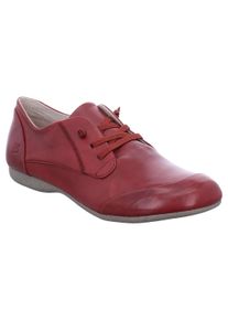 Josef Seibel Damen Slipper "Fiona 01", Gr. 36, rot, Leder, klassisch, Schuhe, Komfortschuh, Schlupfschuh mit elastischer Zierschnürung