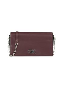 Calvin Klein Damen Schultertasche "CK CONVERTIBLE MINI BAG", rot, Polyester, Lederimitat, Taschen, Abendtasche, kleine Umhängetasche, Gliederkette