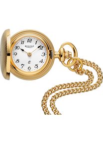 Regent Uhren REGENT Damen Kettenuhr "P760-32777749", gold, Taschenuhren, Quarzuhr, Damenuhr, Kette, Acrylglas