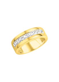 ZEEme Damen Fingerring "925/- Sterling Silber", 056 (17,8), Silber 925 (Sterlingsilber), gelb, Silber 925 (Sterlingsilber), Fingerringe
