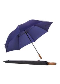 Euroschirm Partnerschirm "birdiepal classic, marine", blau, Bezug: 100% Polyamid, uni, Regenschirme, Regenschirm für Zwei, mit Echtholzgriff aus