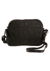Harbour 2nd Damen Umhängetasche "Rieke", grau, Leder, washed, Taschen, Schultertasche Handtasche Damen Tasche Damen