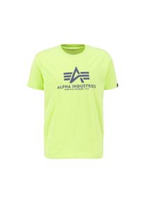 Herren T-Shirt "Alpha Industries Men - T-Shirts Basic T-Shirt", grün, Gr. S, Alpha Industries, Obermaterial: 100% Baumwolle, Shirts