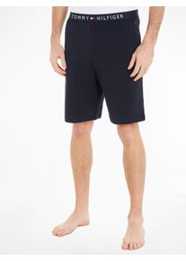 Herren Schlafshorts "JERSEY SHORT", Tommy Hilfiger Underwear, Gr. S, blau, Jersey, Obermaterial: 100% Baumwolle, meliert, casual, Hosen, mit Tommy