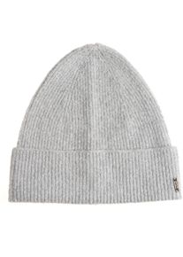 Cinque Damen Strickmütze "ALICE", silber, Obermaterial: 80% Baumwolle, 16% Polyamid, 4% Elasthan, Mützen, aus kuschelweicher Baumwollmischung,
