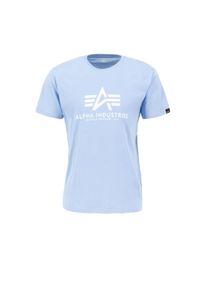 Herren T-Shirt "Alpha Industries Men - T-Shirts Basic T-Shirt BL", blau, Gr. XXL, Alpha Industries, Obermaterial: 100% Baumwolle, Shirts