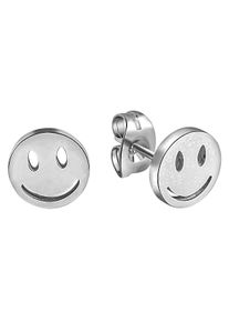 Firetti Damen Paar Ohrstecker "Schmuck Geschenk Ohrschmuck Smile", Edelstahl, silber, Edelstahl, Ohrringe