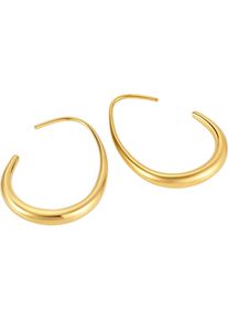 Firetti Damen Paar Ohrhaken "Schmuck Geschenk Edelstahl Ohrschmuck Ohrringe Classic", Edelstahl, gold, Edelstahl, Ohrringe