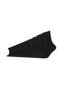 s.Oliver Damen Socken "Socken 12er Pack", Gr. 41, schwarz, 74% Baumwolle 24% Polyester 2% Elastodien, uni, Socken