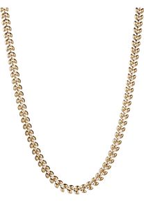 Firetti Damen Edelstahlkette "Schmuck Geschenk Edelstahl Halsschmuck Halskette Weizenähren", Edelstahl, L: 46cm B: 5,2mm, gold, Edelstahl, B:5,2mm,