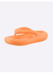 Heine Damen Zehentrenner, Gr. 36, orange, Synthetik, modisch, Schuhe