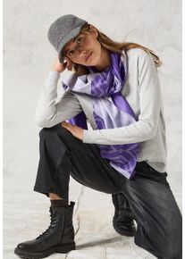 Cecil Damen Halstuch, lila, casual, bedruckt, Stoff, 100% Polyester, Modetücher, mit grafischem Muster