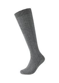 Camano Herren Kniestrümpfe "Trachtensocken 1er Pack", Gr. 35, grau, 76% Baumwolle 19% Wolle 4% Polyamid 1% Elasthan, uni, Socken