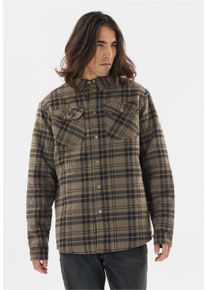 WHISTLER Herren Fleeceshirt "Tauron", braun, sportlich, Gr. XXXL, kariert, 100% Baumwolle, Shirts, mit weichem und wärmendem Futter