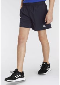 Kinder Shorts "ESSENTIALS SMALL LOGO CHELSEA", blau, sportlich, Gr. 170, adidas Sportswear, clean, Obermaterial: 100% Polyester, Hosen