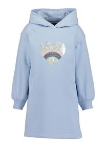Blue Seven Mädchen Sweatkleid, blau, modisch, Gr. 92, bedruckt, Sweatware, Obermaterial: 95% Baumwolle, 5% Elasthan, Kleider