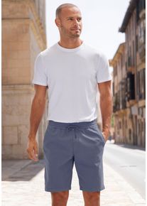 John Devin Herren Shorts "Bermuda", blau, casual, Gr. M, unifarben, Web, Obermaterial: 97% Baumwolle, 3% Elasthan, Hosen, kurze Hose aus elastischer