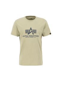 Herren T-Shirt "Alpha Industries Men - T-Shirts Basic T-Shirt BL", grün, Gr. L, Alpha Industries, Obermaterial: 100% Baumwolle, Shirts