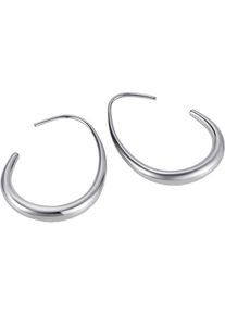 Firetti Damen Paar Ohrhaken "Schmuck Geschenk Edelstahl Ohrschmuck Ohrringe Classic", Edelstahl, silber, Edelstahl, Ohrringe