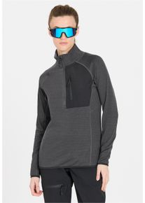 WHISTLER Damen Fleeceshirt "Helge", grau, sportlich, Gr. 40, unifarben, 95% Polyester, 5% Elasthan, Shirts, mit praktischer Brusttasche