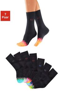 H.I.S. H.I.S Socken schwarz Gr. 31-34 für Damen. Elastisch. Nachhaltig.