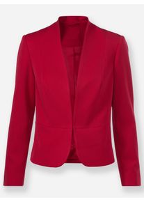 sheego Große Größen Kurzblazer mit abgerundetem Saum, rot, Größe 44 - Damen