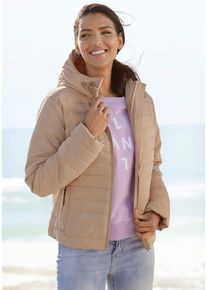 ELBSAND Steppjacke beige Gr. L (40) für Damen. Ohne Ausschnitt und Badge. Körpernah