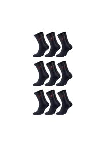 Chili Lifestyle Sportsocken Baumwolle 9 Paar schwarz Tennis Herren Damen