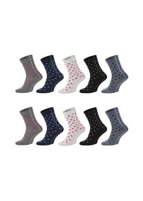 Chili Lifestyle Punkte Socken Damen 10 Paar Weichbund Baumwolle
