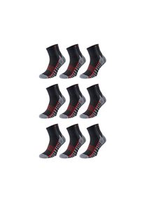 Chili Lifestyle Quarter Socken CUSHION GRIP 9 Paar gepolstert Baumwolle
