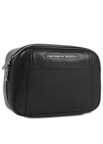 Porsche Design Roadster Leather Washbag-Black