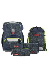 Step By Step BASIS Schulranzen Set 4tlg Green Geometric-Green Geometric