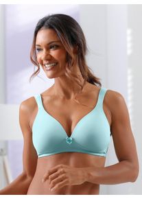 Naturana sheego Große Größen T-Shirt-BH ohne Bügel, aquamarin, Größe 75A - Damen