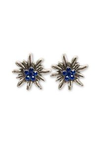 Alpenfl�stern Alpenflüstern Ohrstecker - STRASS-EDELWEISS, Blau-Damen