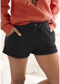 Lascana Sweatshorts schwarz Gr. 32/34 für Damen. Bequem. Nachhaltig.