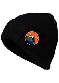 P.A.C. DIY Pat Merino Beanie Mütze (Gr One Size |schwarz)