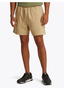Tommy Jeans Herren Sweatshorts "TJM S FLAG BEACH SHORT EXT", beige, casual, Gr. XXXL, Sweatware, Obermaterial: 80% Baumwolle, 20% Polyester, Hosen