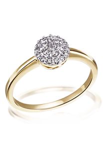 Goldmaid Damen Diamantring, 17, Gelbgold 585, gold, Gelbgold 585, Fingerringe
