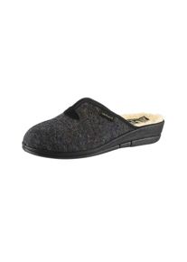 Fischer Damen Pantoffel, Gr. 36, grau, Textil, Schuhe