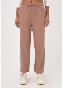FRESHLIONS Damen 7/8-Hose "Mila", braun, casual, Gr. L, unifarben, 100% Baumwolle, Hosen, im klassischen Design