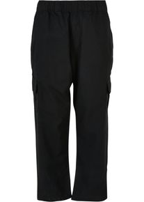 Urban Classics Jungen Cargohose "Urban Classics Herren Boys Ripstop Cargo Pants", schwarz, Gr. 146, unifarben, 100% Baumwolle, Hosen