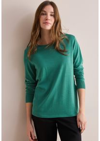 Cecil Damen Strickpullover, grün, casual, Gr. XXL, unifarben, Web, 60% Baumwolle, 40% Viskose, Pullover, im soften Baumwoll-Mix