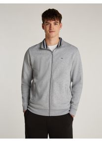 Tommy Jeans Herren Sweatjacke "TJM REG FLEECE ZIP THRU EXT", grau, casual, Gr. XXXL, meliert, Sweatware, Obermaterial: 80% Baumwolle, 20% Polyester,
